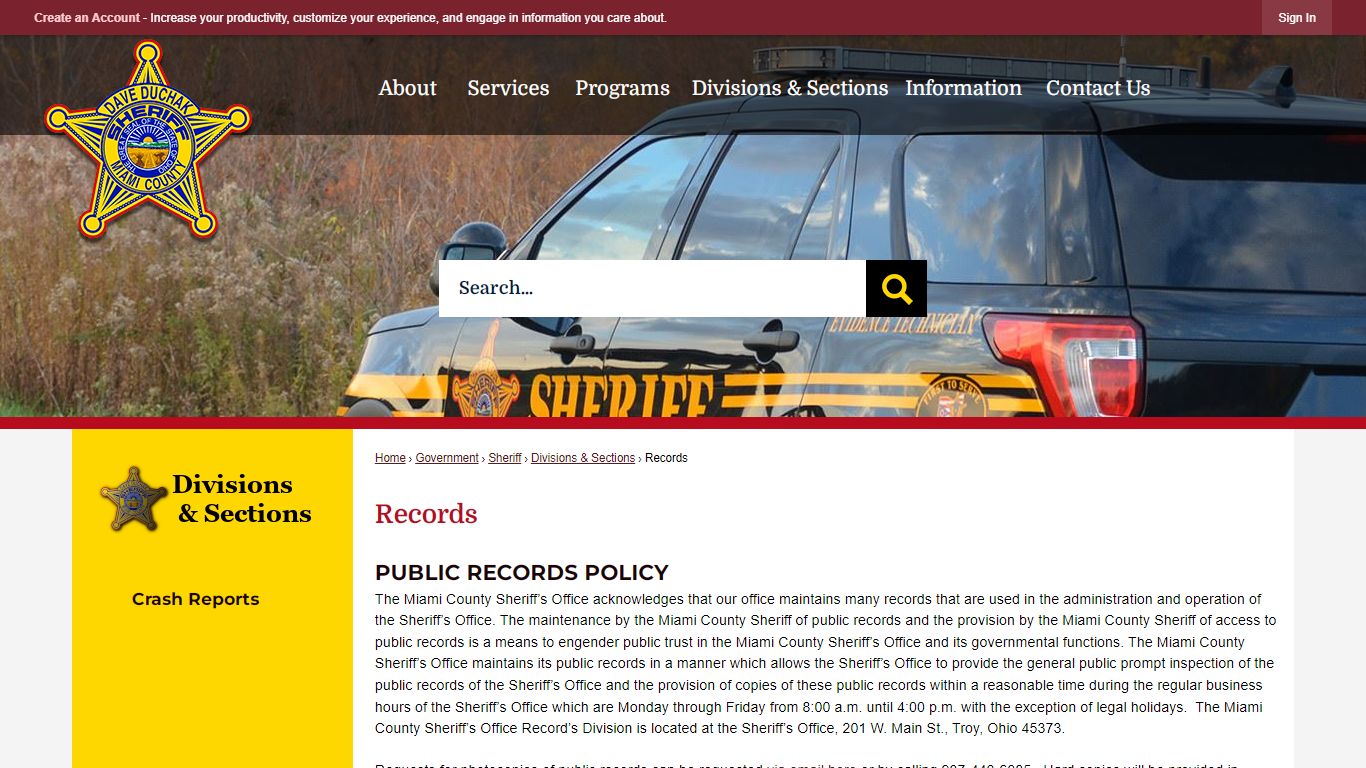 Records | Miami County, OH - Official Website